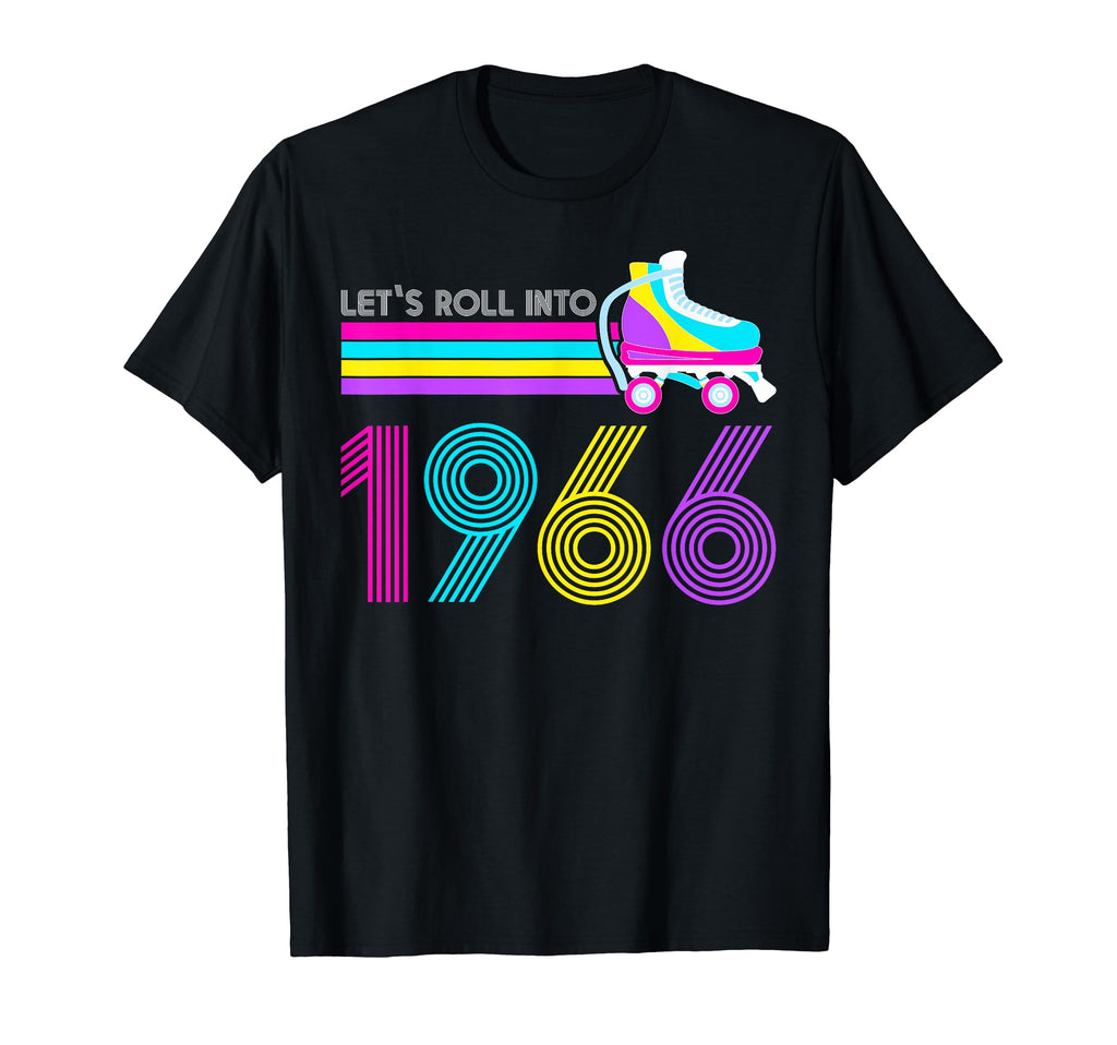 80S Lets Roll Skate 1966 57Th T-Shirt - Aesthetic Graphic Men Women - T-Shirt, Sweatshirt, Hoodie