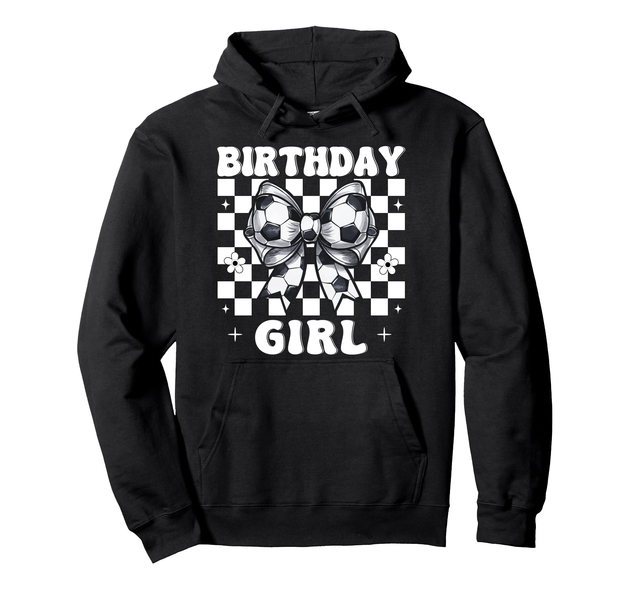 Birthday Soccer Coquette Bow Hoodie - Aesthetic Graphic Men Women - T-Shirt, Sweatshirt, Hoodie