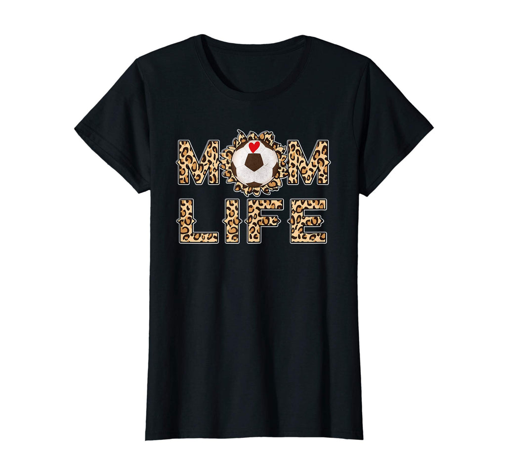 Womens Leopard Soccer Mom Life T-Shirt - Unique Graphic for Adults - T-Shirt, Sweatshirt, Hoodie