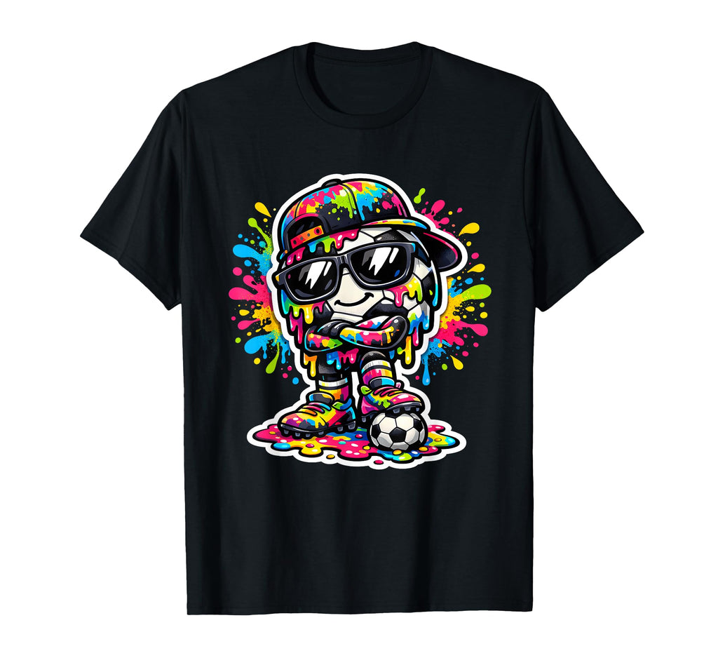 Soccer Ice Cream Drip Soccer Stuff T-Shirt - Custom Art Print for Adults - T-Shirt, Sweatshirt, Hoodie