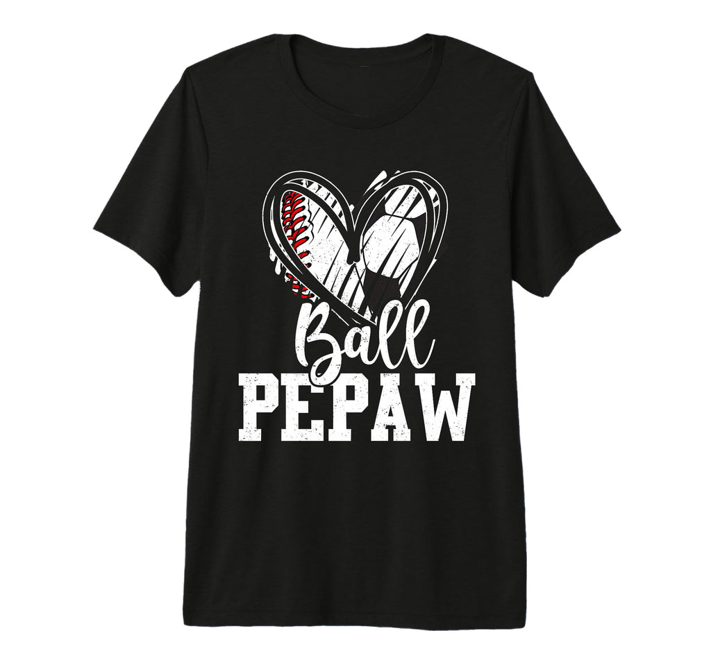 Ball Pepaw Baseball Soccer Pepaw Tri T-Shirt - Casual Everyday Wear Unisex - T-Shirt, Sweatshirt, Hoodie