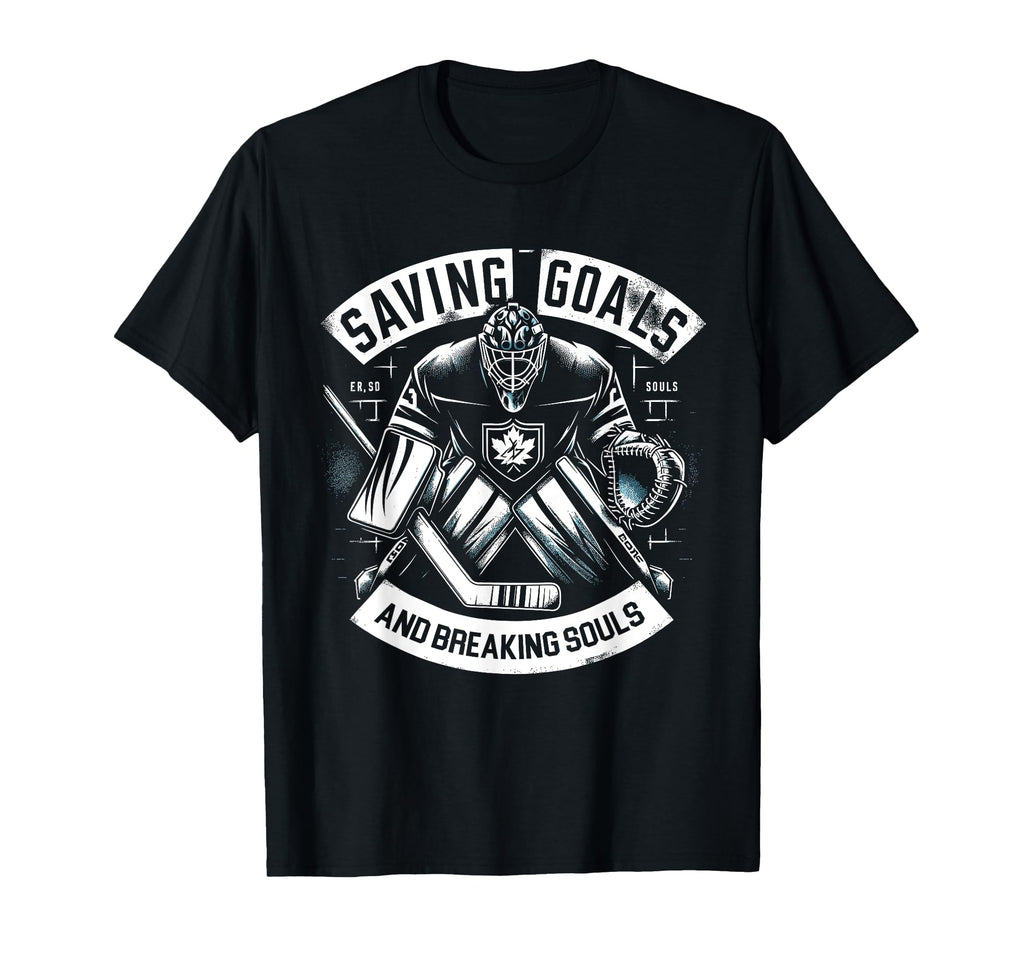 Ice Hockey Goalie Goaltender Keeper T-Shirt - Minimalist Print for Adults - T-Shirt, Sweatshirt, Hoodie