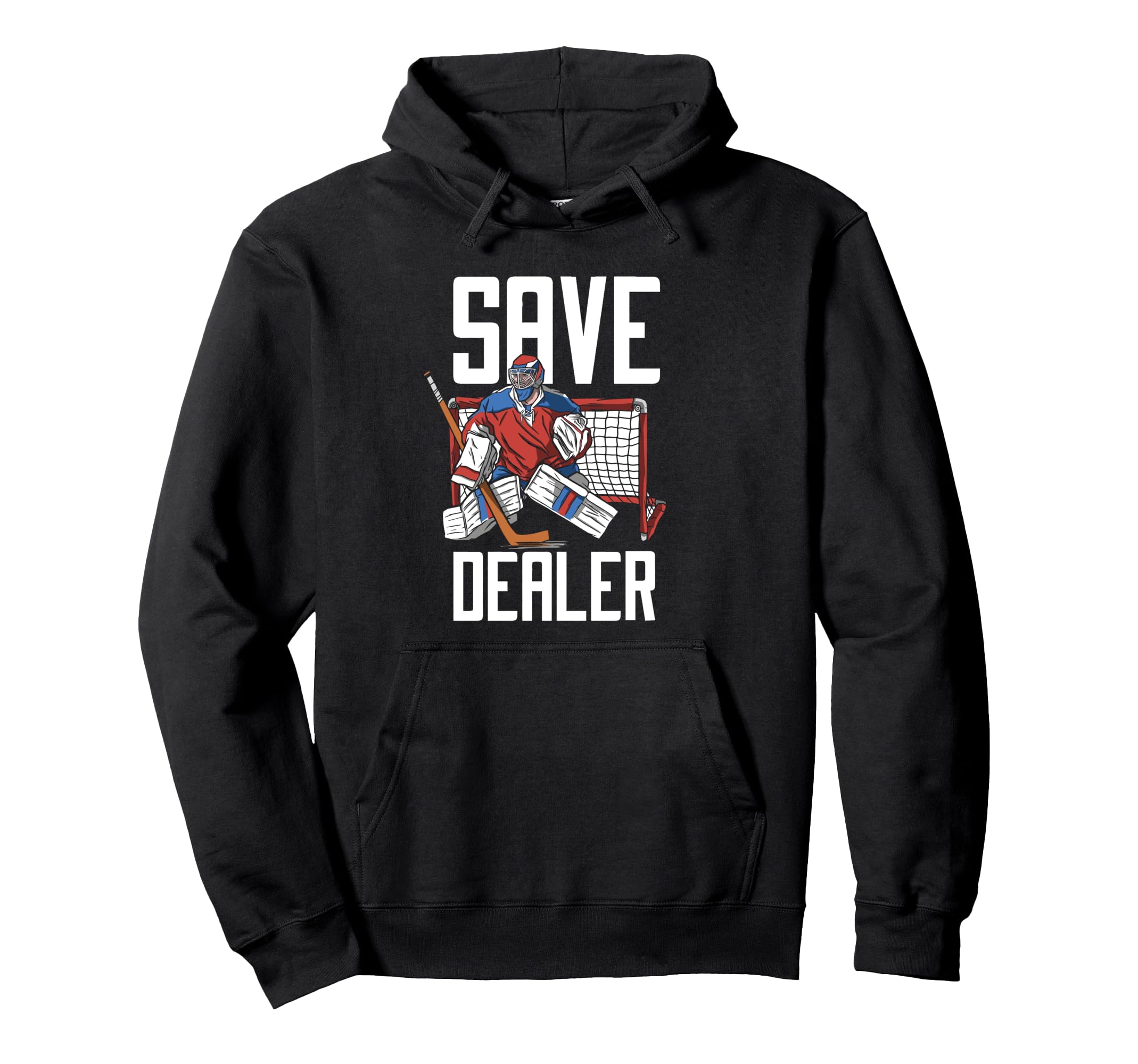 Ice Hockey Goalie Goalkeeper Goalie Puck Hoodie - Trendy Graphic Unisex - T-Shirt, Sweatshirt, Hoodie