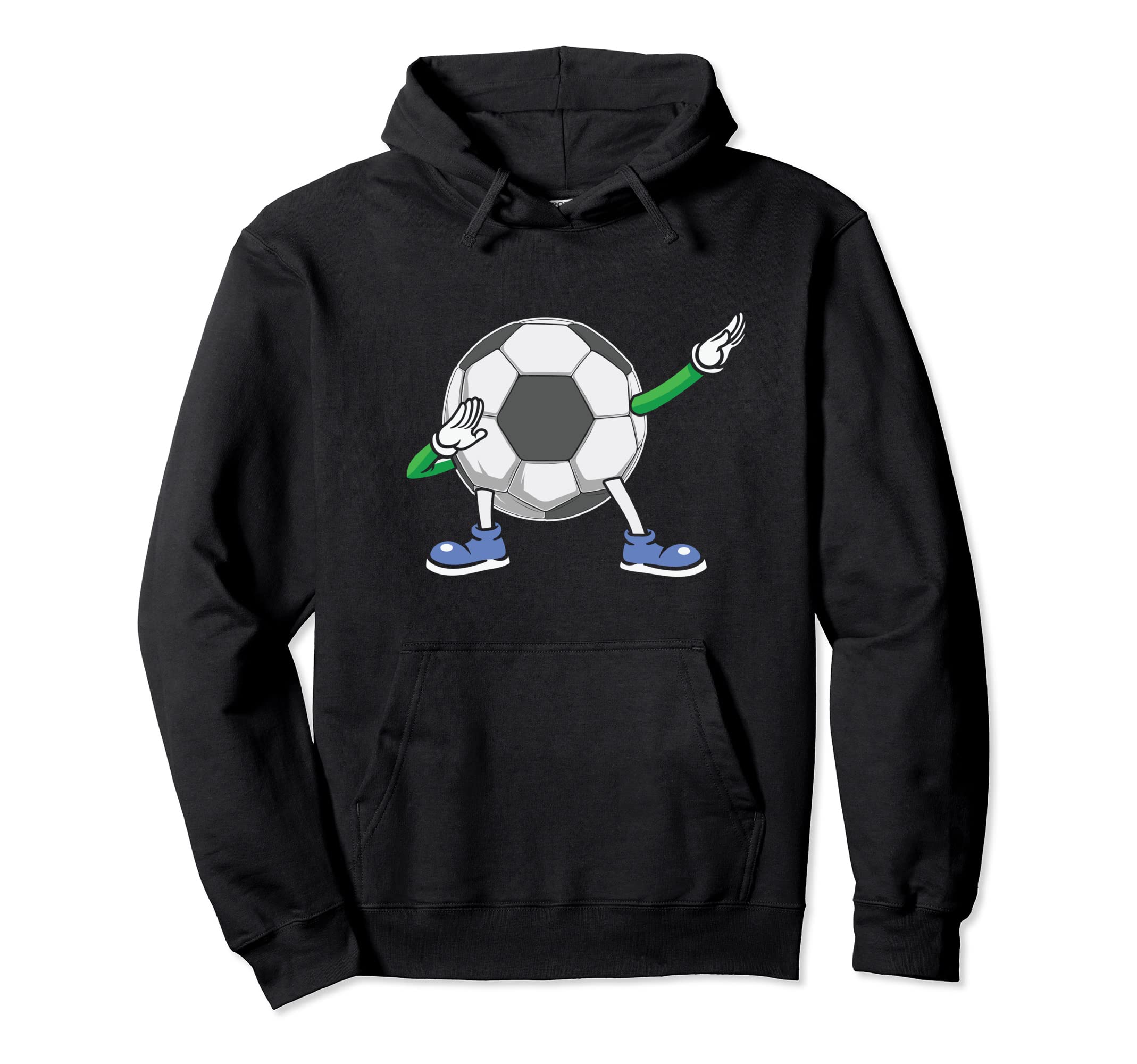 Dabbing Soccer Ball Funny Soccer Hoodie - Unique Graphic Men Women - T-Shirt, Sweatshirt, Hoodie
