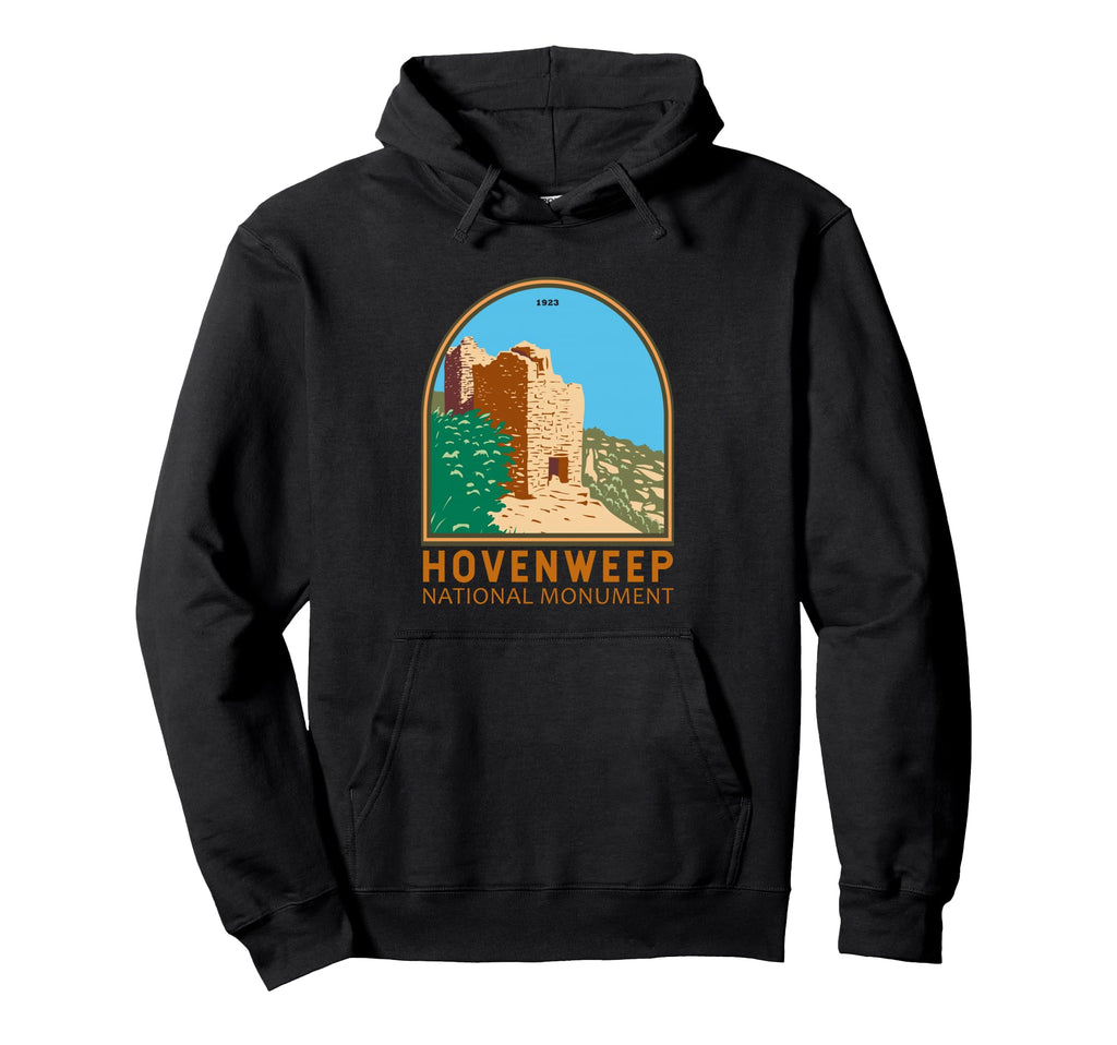 Hovenweep National Monument Emblem Hoodie - Aesthetic Graphic Men Women - T-Shirt, Sweatshirt, Hoodie
