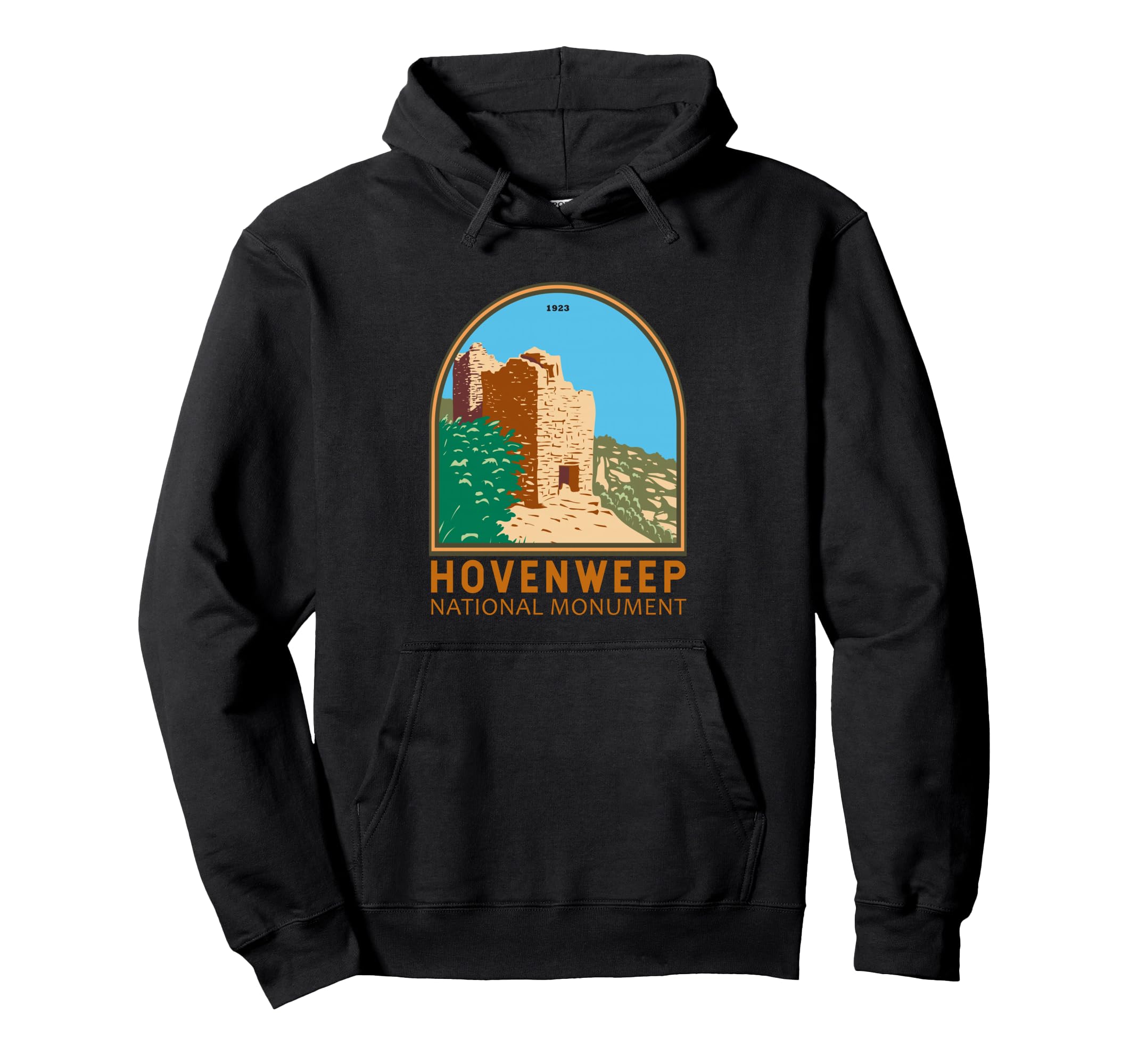 Hovenweep National Monument Emblem Hoodie - Aesthetic Graphic Men Women - T-Shirt, Sweatshirt, Hoodie