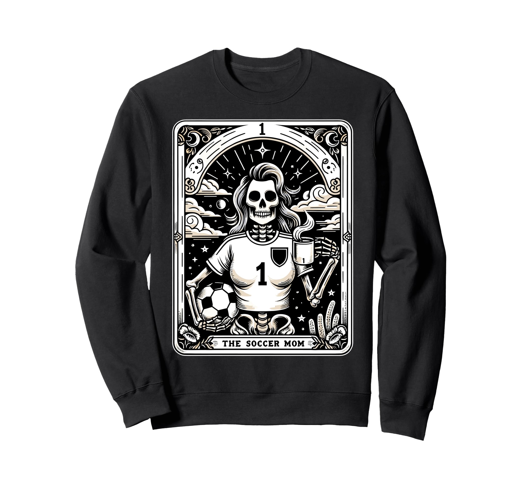 Tarot Card Soccer Mom Soccer Mum Sweatshirt - Trendy Graphic for Adults - T-Shirt, Sweatshirt, Hoodie