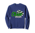 Womens Cheer Mom Green Pom Pom Accents Sweatshirt - Unique Graphic Unisex - T-Shirt, Sweatshirt, Hoodie