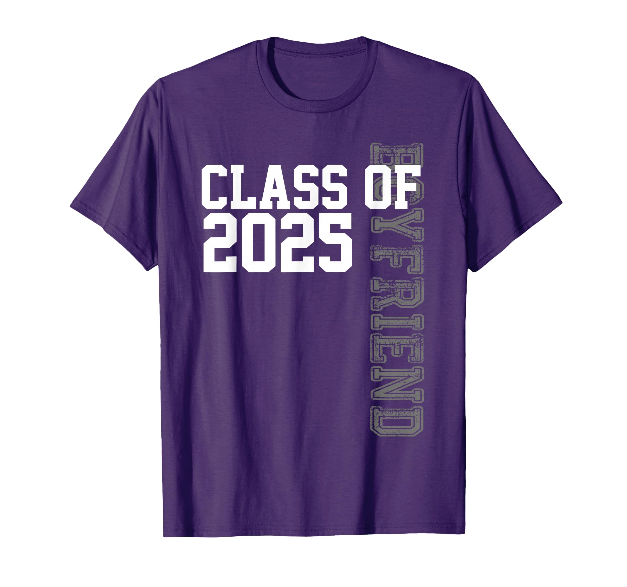 Senior 2025 Class Grad Proud Boyfriend T-Shirt - Graphic Print Men Women - T-Shirt, Sweatshirt, Hoodie