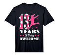 13 Years Being Awesome Birthday Soccer T-Shirt - Unique Graphic Men Women - T-Shirt, Sweatshirt, Hoodie