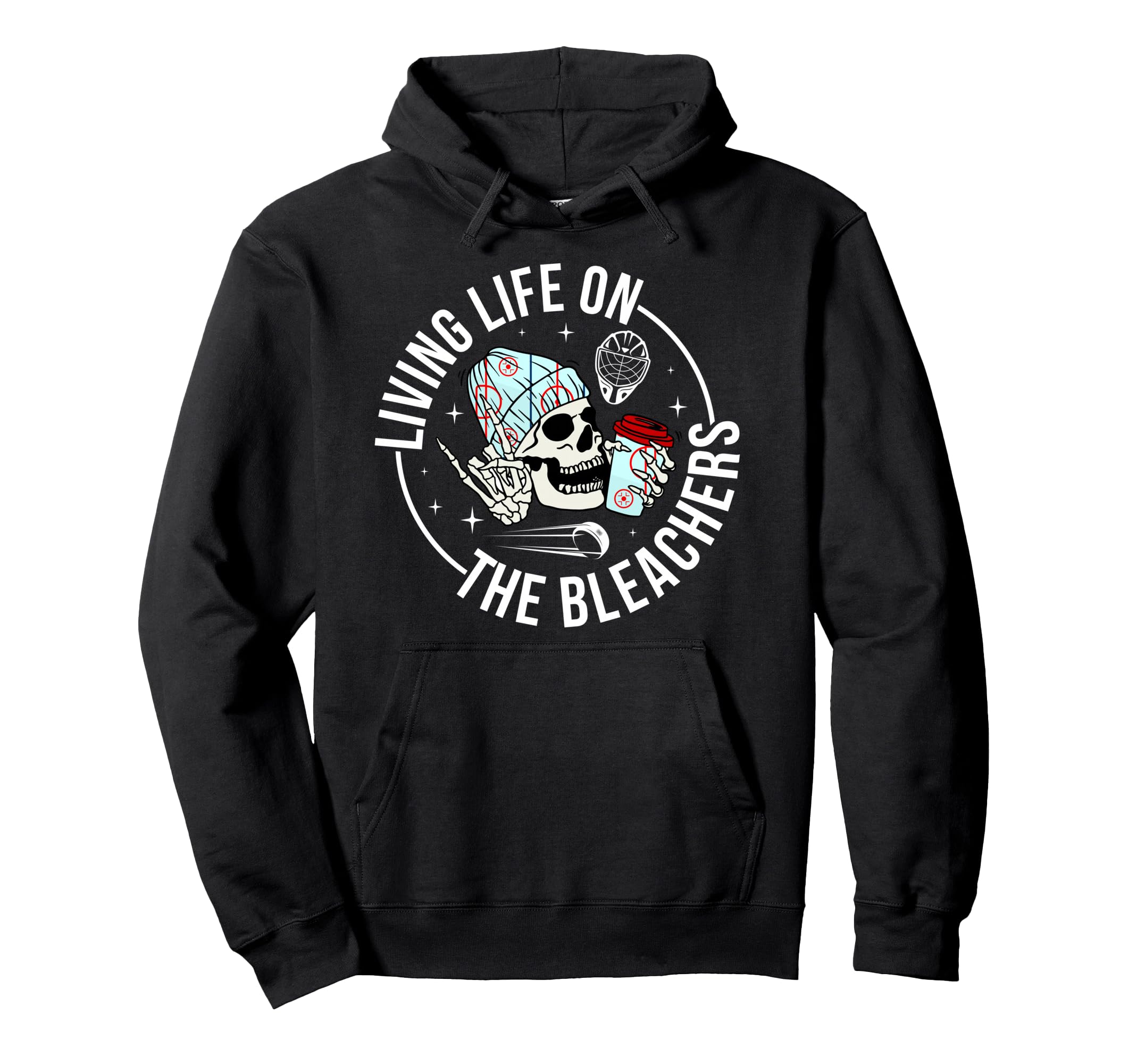 Bleachers Hockey Keeper Mom Hockey Goalie Hoodie - Trendy Graphic Unisex - T-Shirt, Sweatshirt, Hoodie