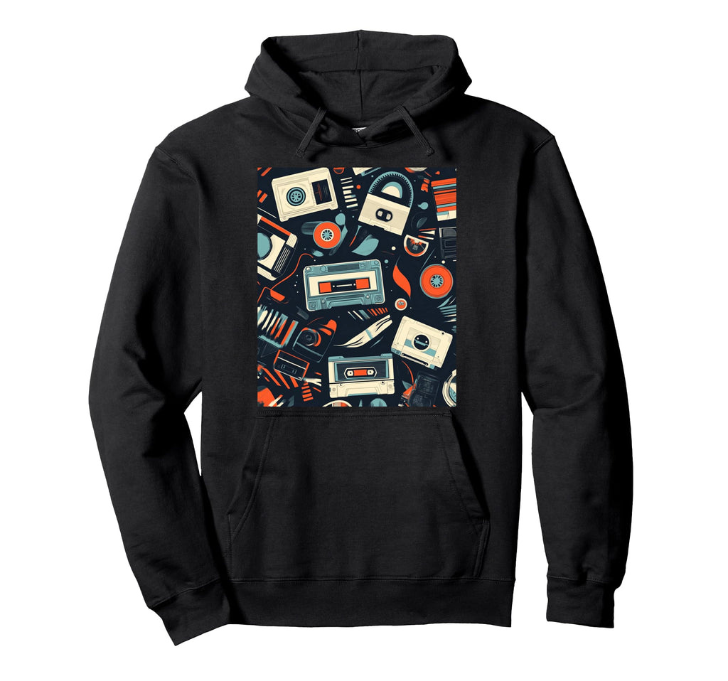 Cassette Tape Music Hoodie - Trendy Graphic Men Women - T-Shirt, Sweatshirt, Hoodie