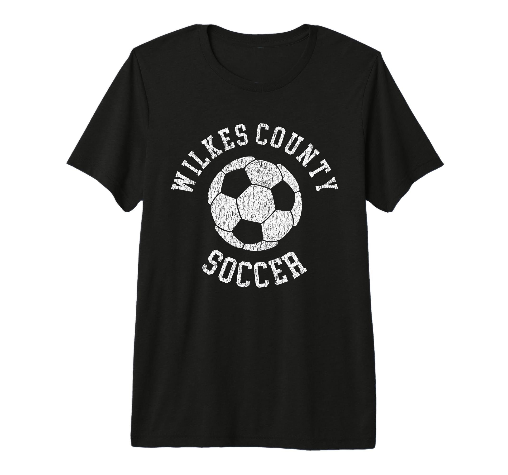 Wilkes County Soccer Distressed 90S T-Shirt - Minimalist Print for Adults - T-Shirt, Sweatshirt, Hoodie