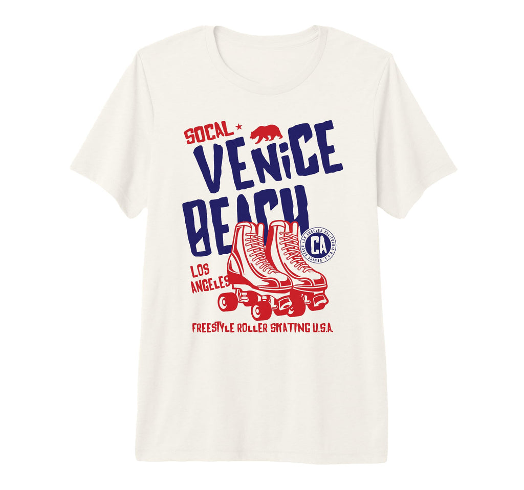 Venice Beach California Roller Skate Tri T-Shirt - Novelty Apparel Unisex - T-Shirt, Sweatshirt, Hoodie
