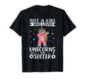 Just Who Loves Unicorns And Soccer T-Shirt - Streetwear Style for Adults - T-Shirt, Sweatshirt, Hoodie