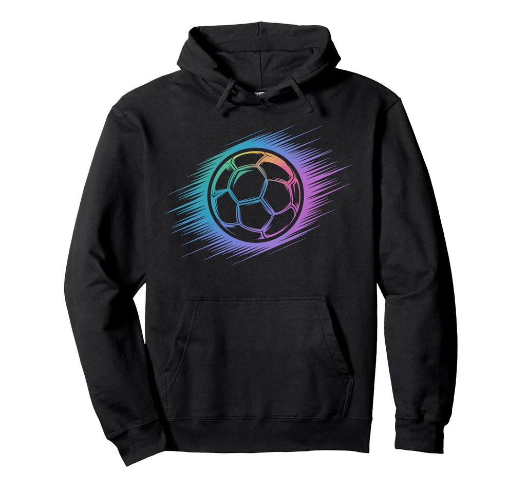 Colorful Soccer Silhouette Soccer Player Hoodie - Trendy Graphic Unisex - T-Shirt, Sweatshirt, Hoodie