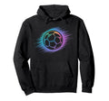 Colorful Soccer Silhouette Soccer Player Hoodie - Trendy Graphic Unisex - T-Shirt, Sweatshirt, Hoodie