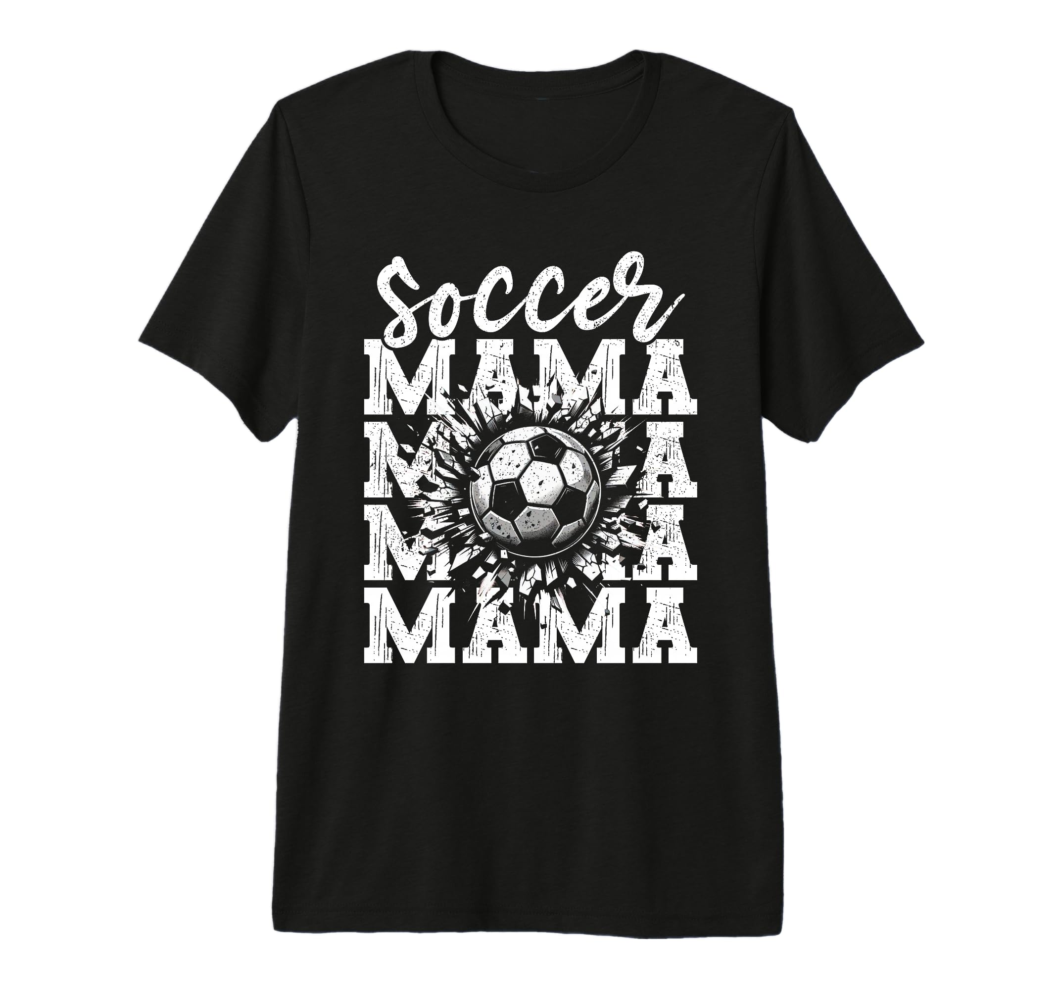 Soccer Mama Football Mothers Day T-Shirt - Custom Art Print Men Women - T-Shirt, Sweatshirt, Hoodie