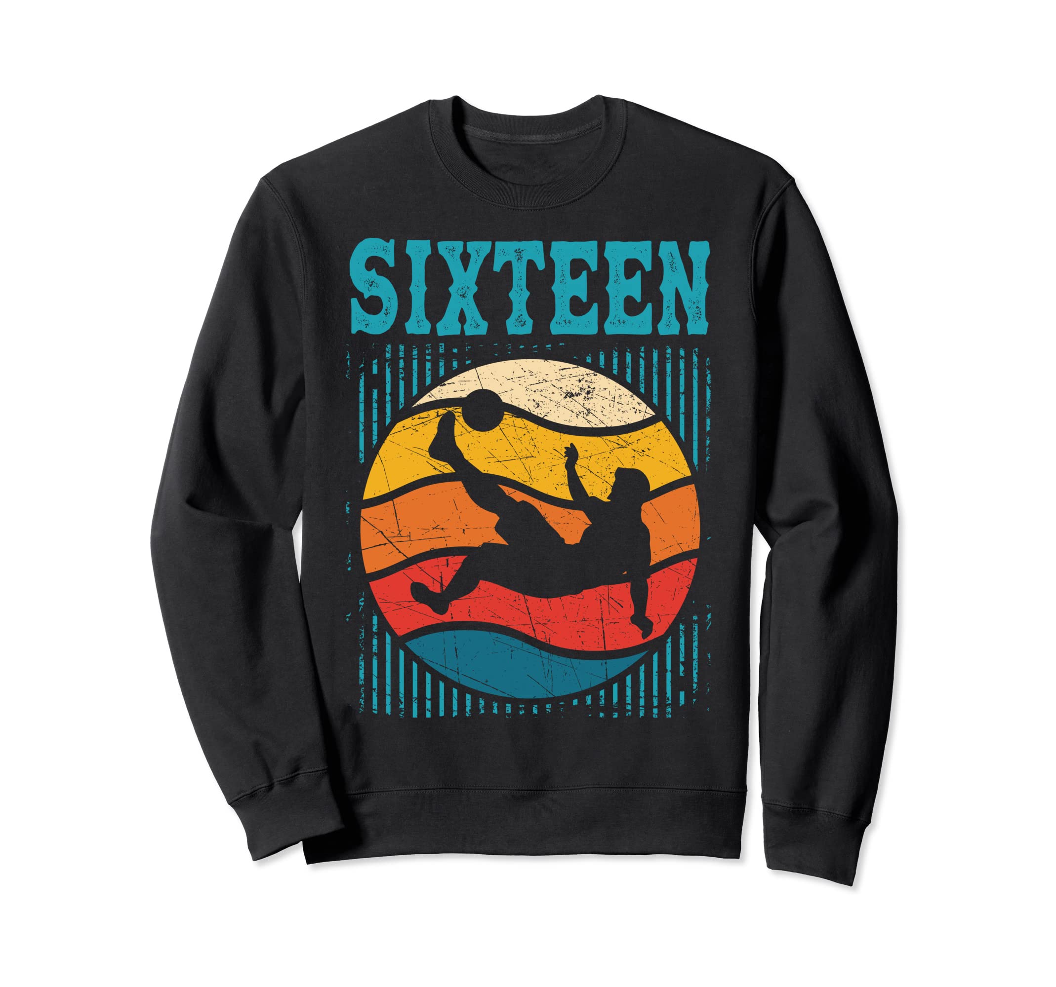 16Th Birthday Soccer 16 Years Old Sweatshirt - Unique Graphic for Adults - T-Shirt, Sweatshirt, Hoodie