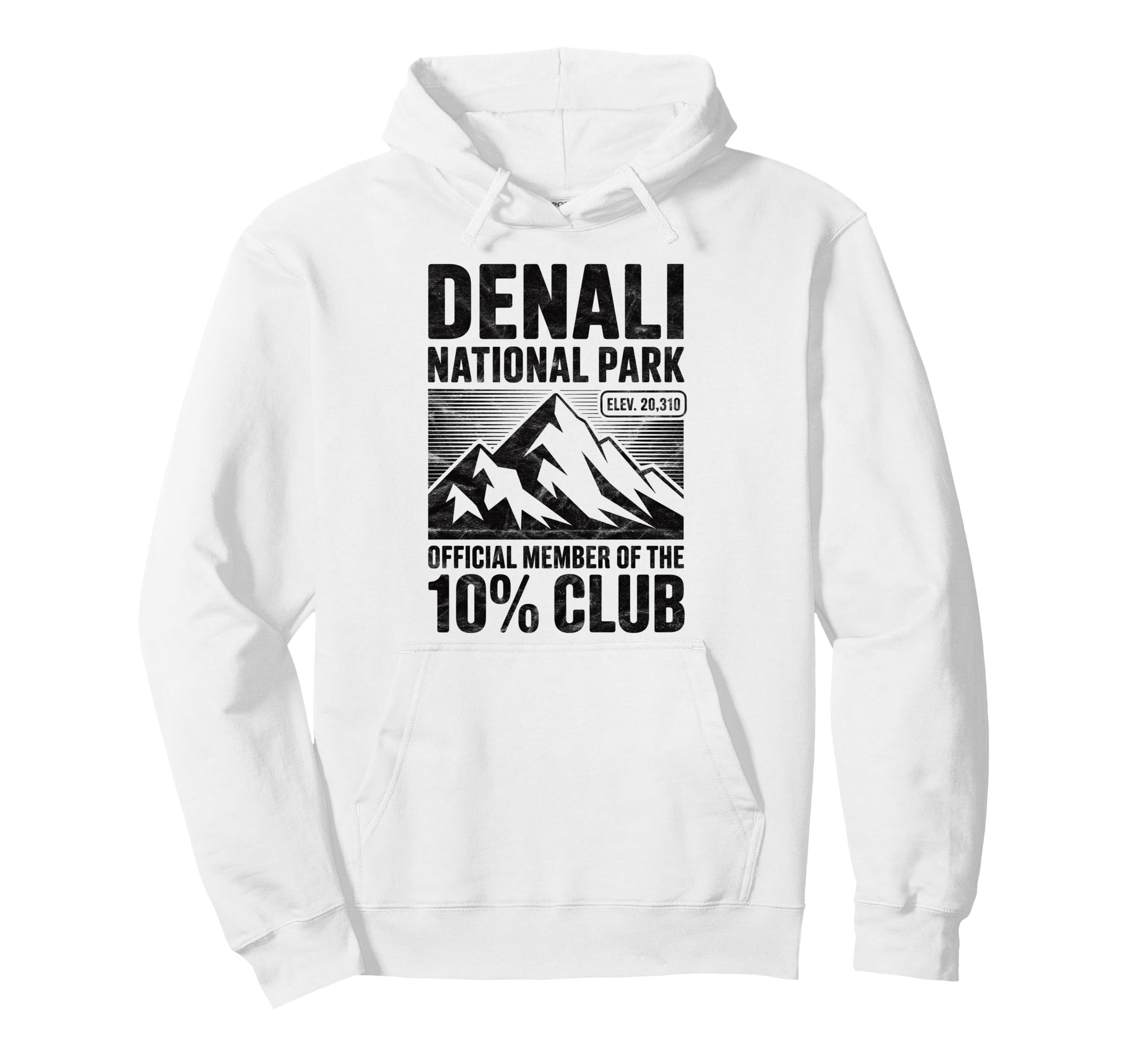 Denali 10 Percent Club Alaska National Hoodie - Trendy Graphic for Adults - T-Shirt, Sweatshirt, Hoodie