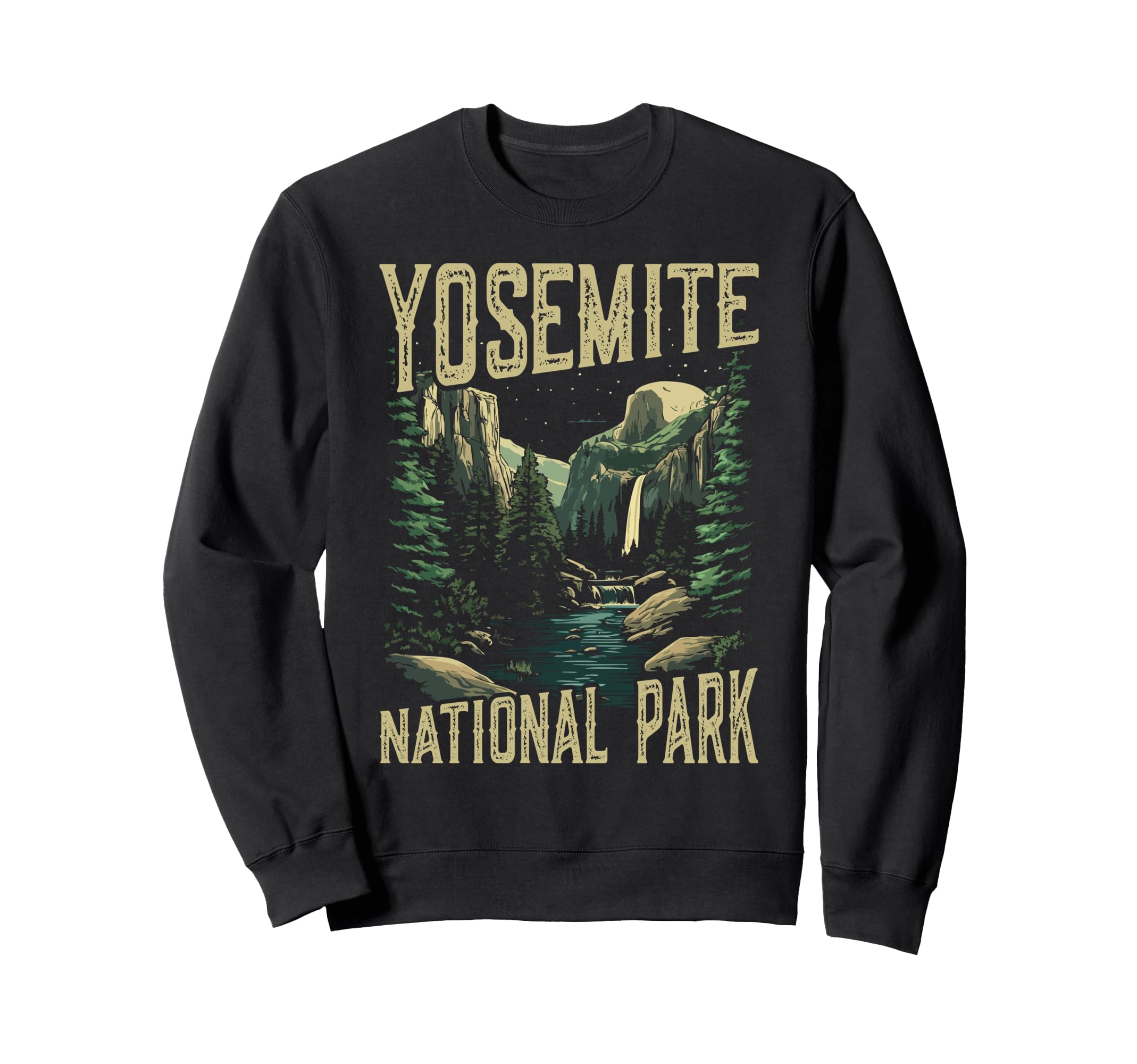 Yosemite National Park Sweatshirt - Custom Art Print Men Women - T-Shirt, Sweatshirt, Hoodie