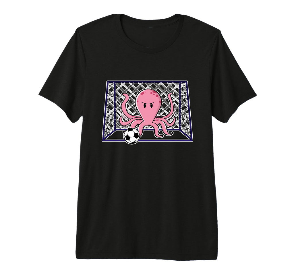 Octopus Goalkeeper Soccer Sports Tri T-Shirt - Minimalist Print Men Women - T-Shirt, Sweatshirt, Hoodie