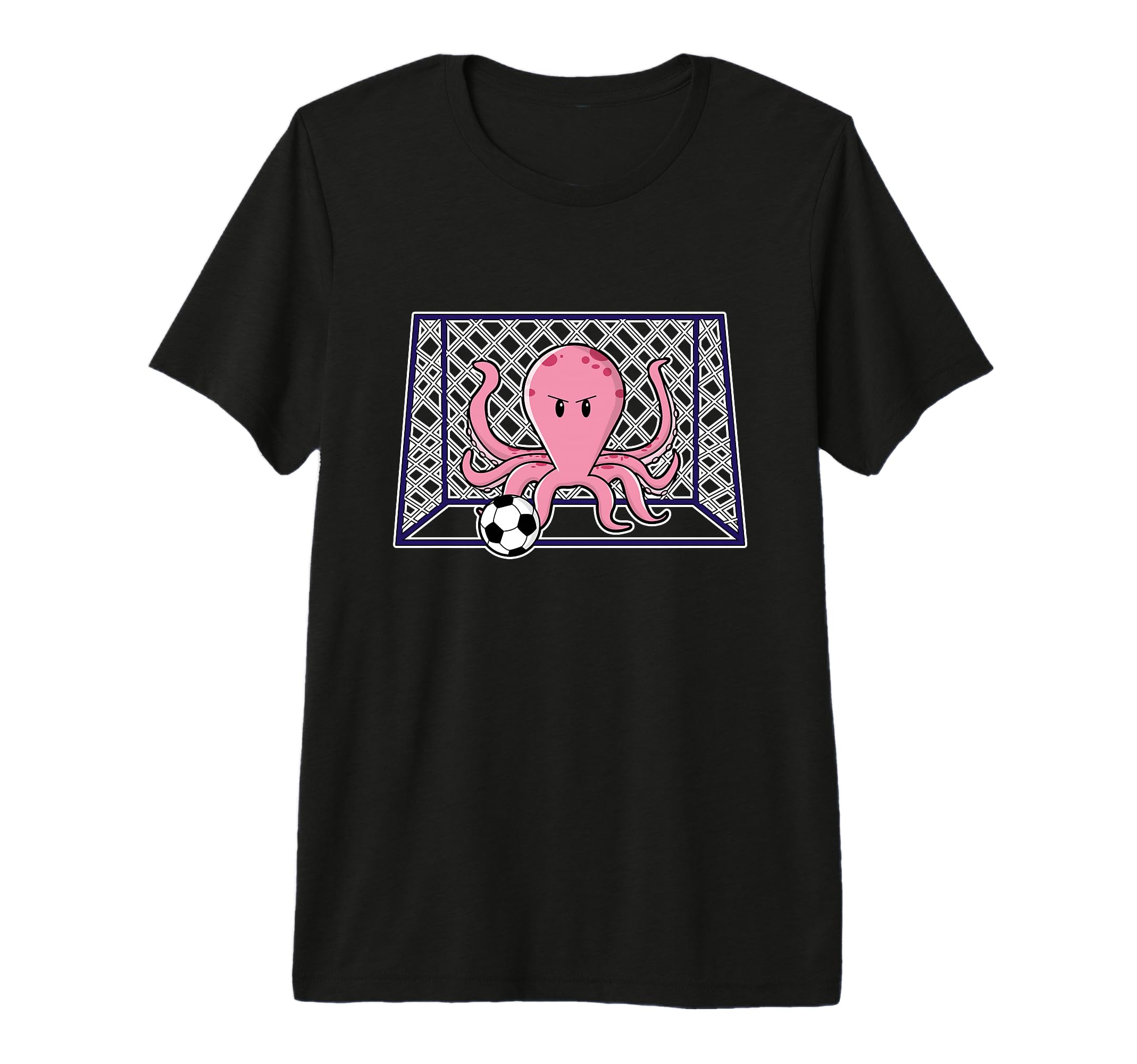 Octopus Goalkeeper Soccer Sports Tri T-Shirt - Minimalist Print Men Women - T-Shirt, Sweatshirt, Hoodie