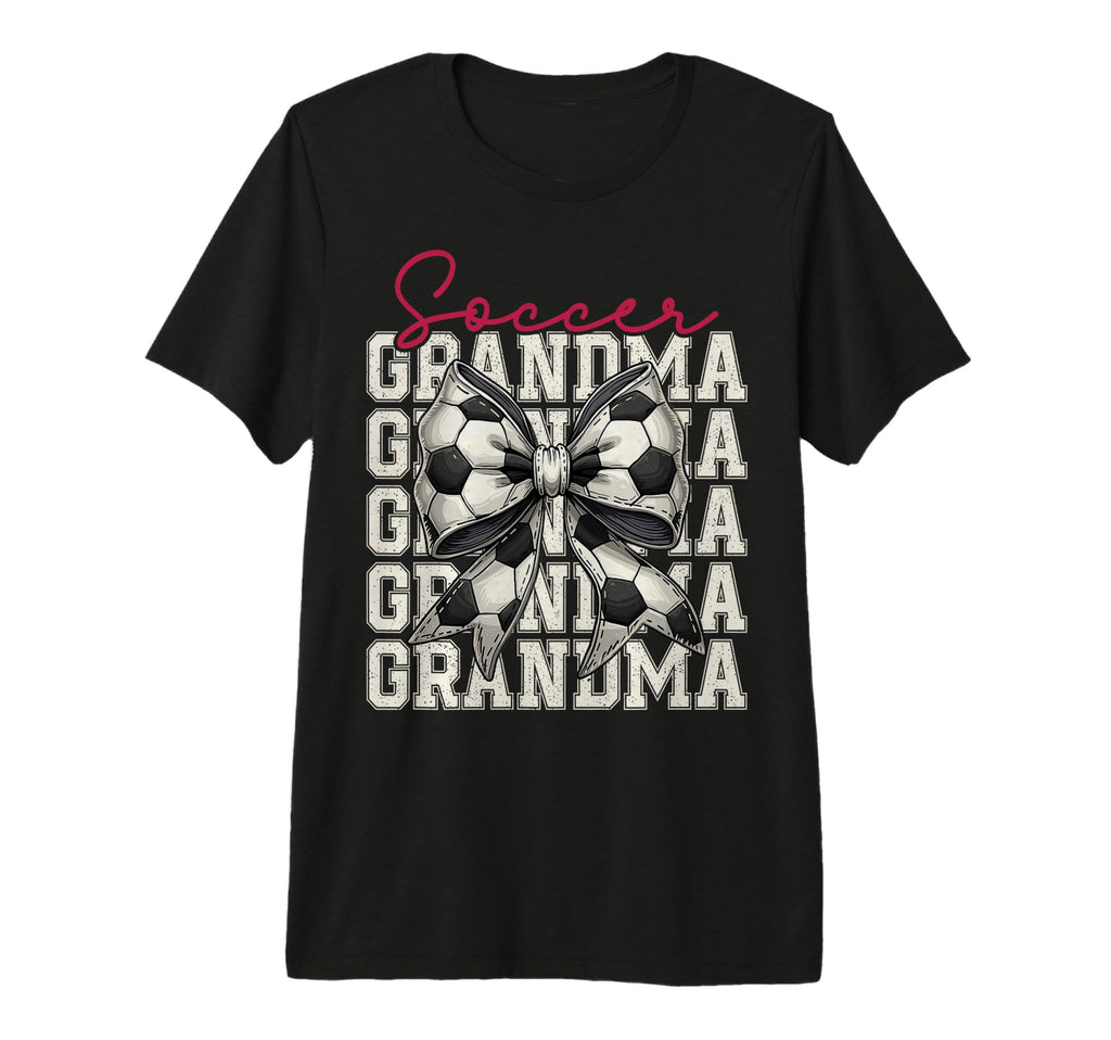Soccer Grandma Funny Coquette Bow T-Shirt - Trendy Graphic for Adults - T-Shirt, Sweatshirt, Hoodie