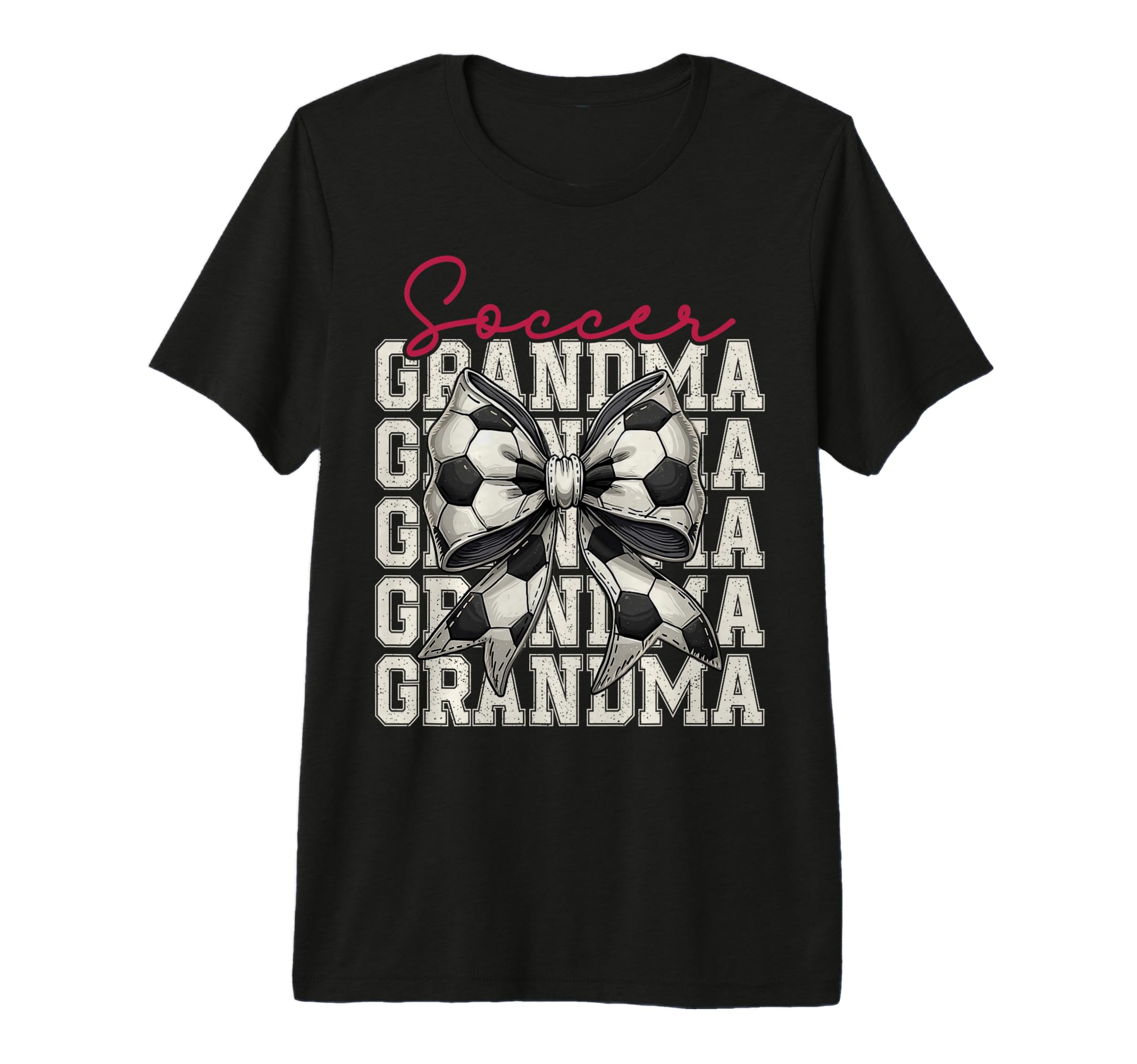 Soccer Grandma Funny Coquette Bow T-Shirt - Trendy Graphic for Adults - T-Shirt, Sweatshirt, Hoodie
