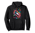 Splash Art Cassette Player Music Tape Hoodie - Graphic Print Unisex - T-Shirt, Sweatshirt, Hoodie