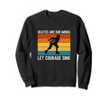 70S 80S Roller Derby Player Skating Sweatshirt - Trendy Graphic Men Women - T-Shirt, Sweatshirt, Hoodie