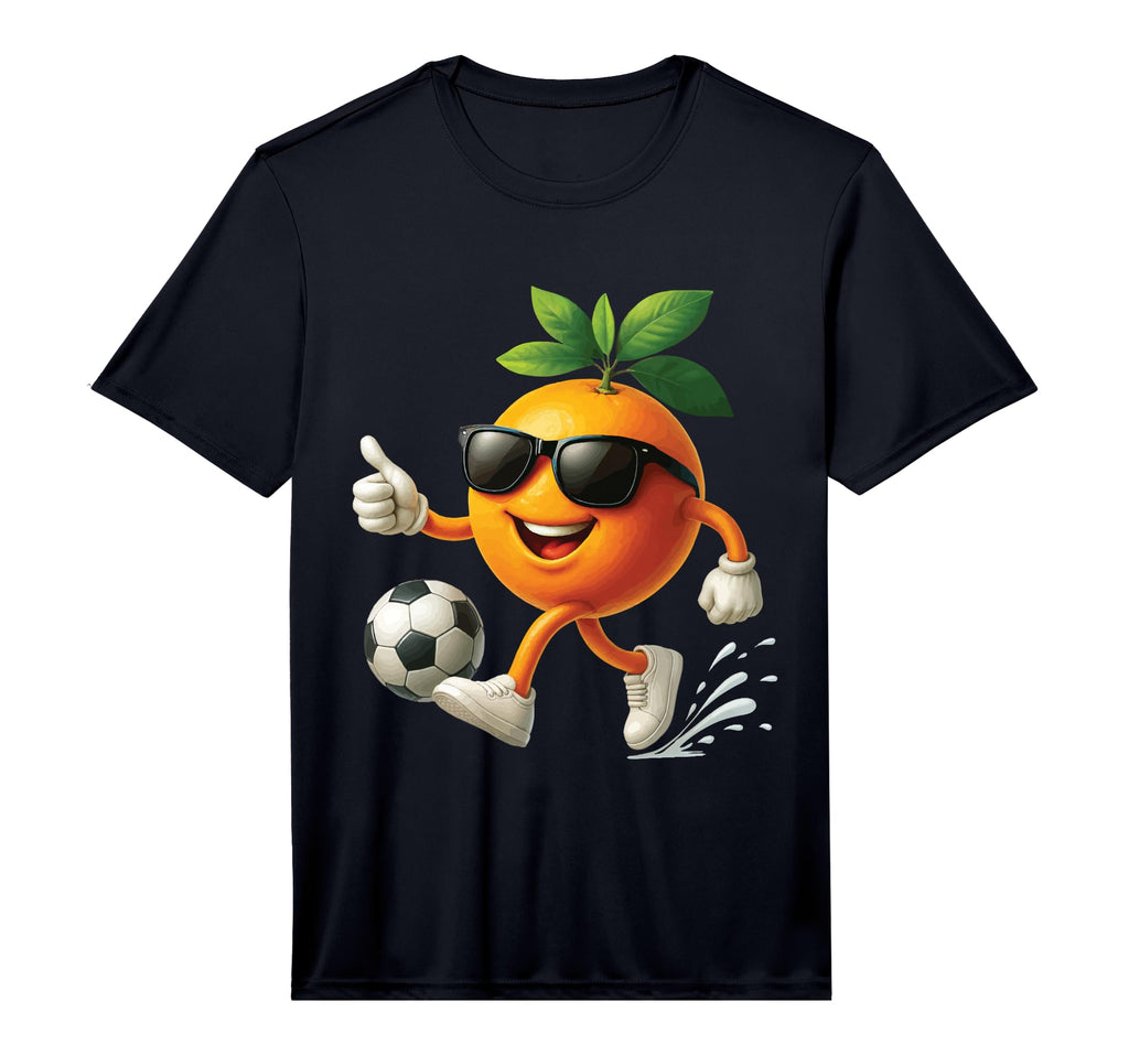 Orange Soccer Performance T-Shirt - Fun Novelty Design for Adults - T-Shirt, Sweatshirt, Hoodie