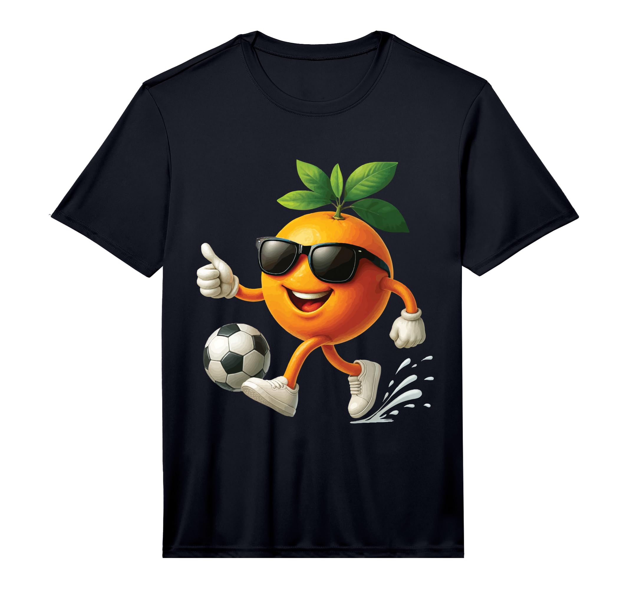 Orange Soccer Performance T-Shirt - Fun Novelty Design for Adults - T-Shirt, Sweatshirt, Hoodie