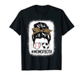 Mom Both Soccer And Baseball Messy Bun T-Shirt - Unique Graphic Men Women - T-Shirt, Sweatshirt, Hoodie
