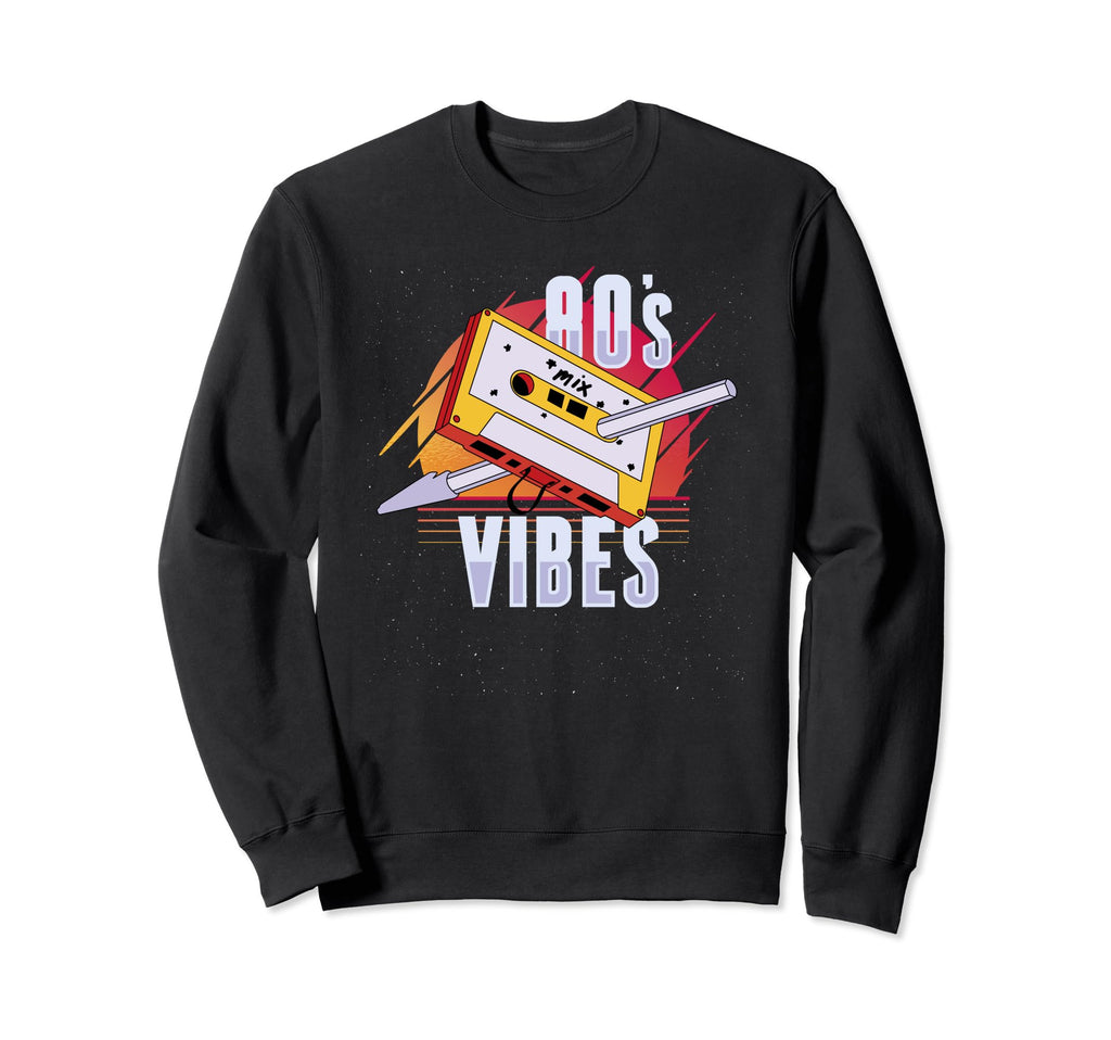 80S Vibes Audio Cassette Tape Mixtape Sweatshirt - Streetwear Style Unisex - T-Shirt, Sweatshirt, Hoodie