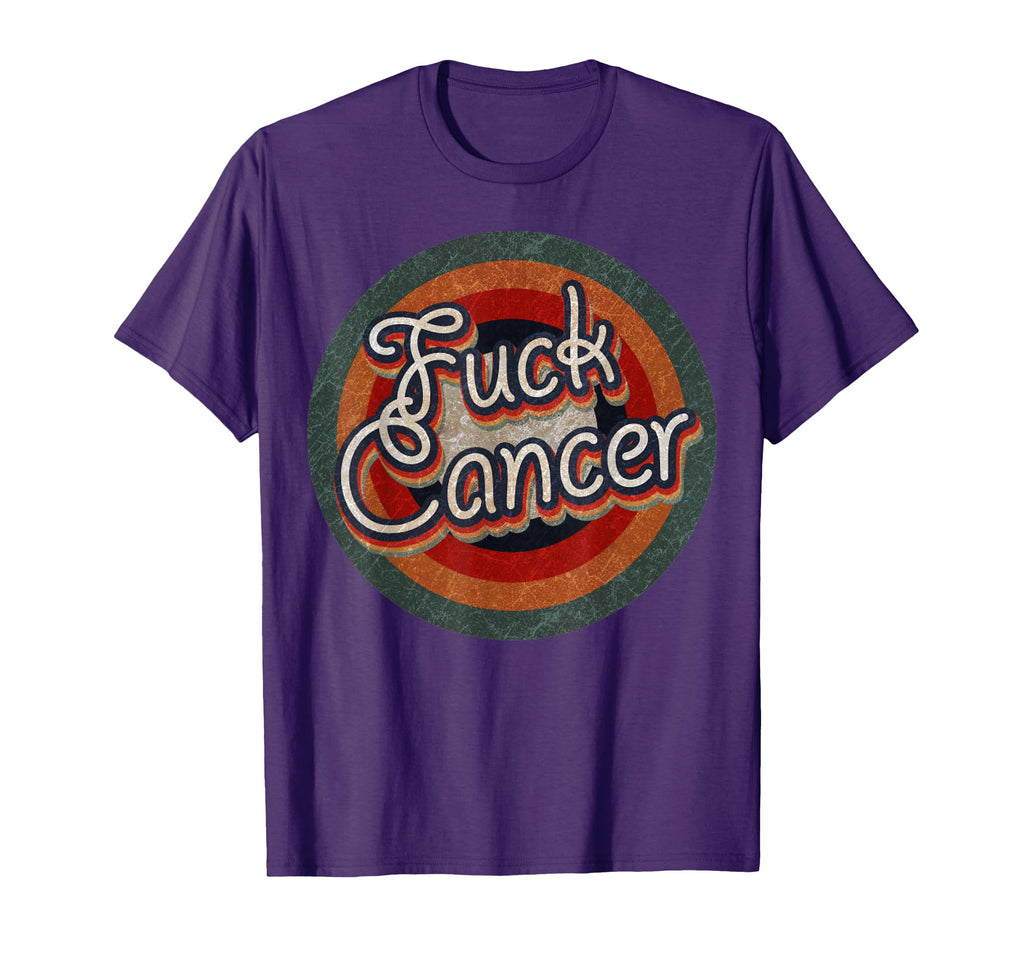 Color Typography Faded Fuck Cancer T-Shirt - Custom Art Print Unisex - T-Shirt, Sweatshirt, Hoodie