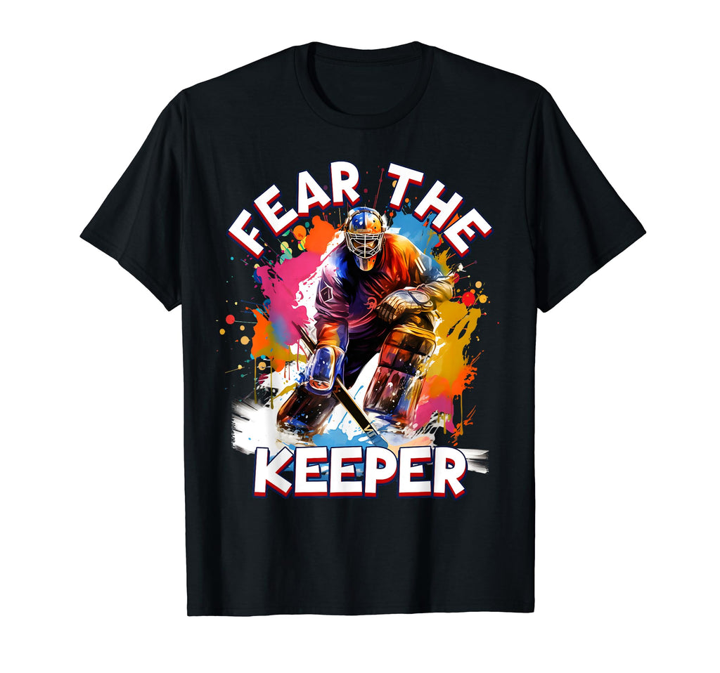 Goalie Ice Hockey Goalkeeper Sport T-Shirt - Custom Art Print Men Women - T-Shirt, Sweatshirt, Hoodie