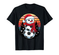Snowman Soccer Ball Football T-Shirt - Unique Graphic for Adults - T-Shirt, Sweatshirt, Hoodie