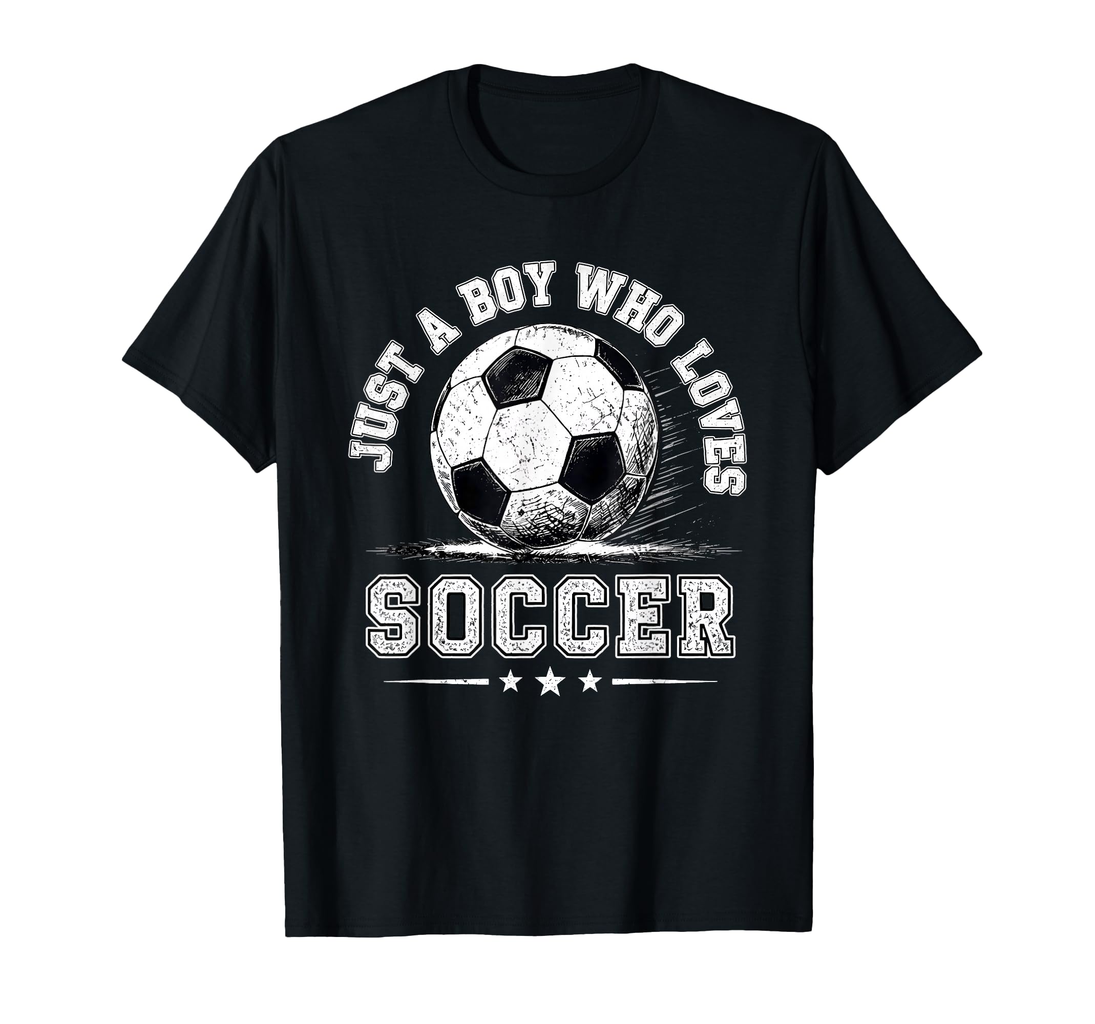 Just Who Loves Soccer Distressed T-Shirt - Custom Art Print for Adults - T-Shirt, Sweatshirt, Hoodie