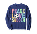 Kawaii Valentine Peace Love Sweatshirt - Casual Everyday Wear for Adults - T-Shirt, Sweatshirt, Hoodie