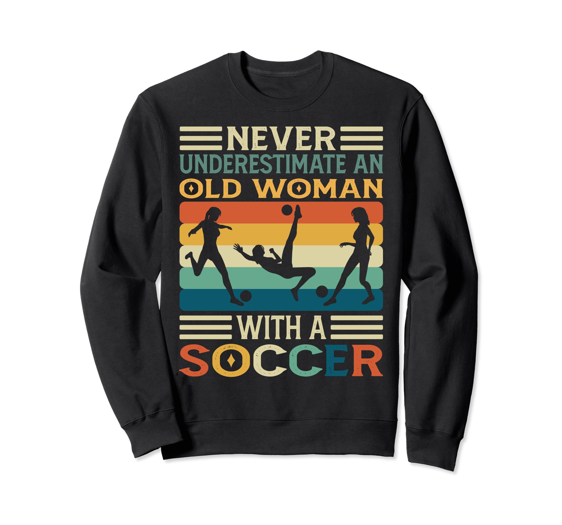 Funny Soccer Ball Grandma Soccer Sweatshirt - Trendy Graphic for Adults - T-Shirt, Sweatshirt, Hoodie