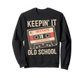 Old School Hip Hop 80S 90S Cassette Sweatshirt - Minimalist Print Unisex - T-Shirt, Sweatshirt, Hoodie