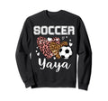 Soccer Yaya Heart Leopard Grandma Sweatshirt - Unique Graphic Men Women - T-Shirt, Sweatshirt, Hoodie