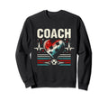 Soccer Coach Training Heart Beat Sweatshirt - Graphic Print for Adults - T-Shirt, Sweatshirt, Hoodie