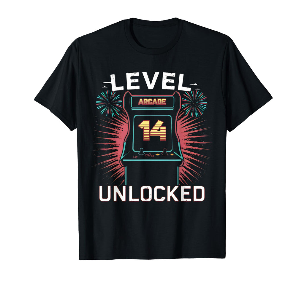 Level 14 Unlocked Video Game 14Th T-Shirt - Streetwear Style Men Women - T-Shirt, Sweatshirt, Hoodie