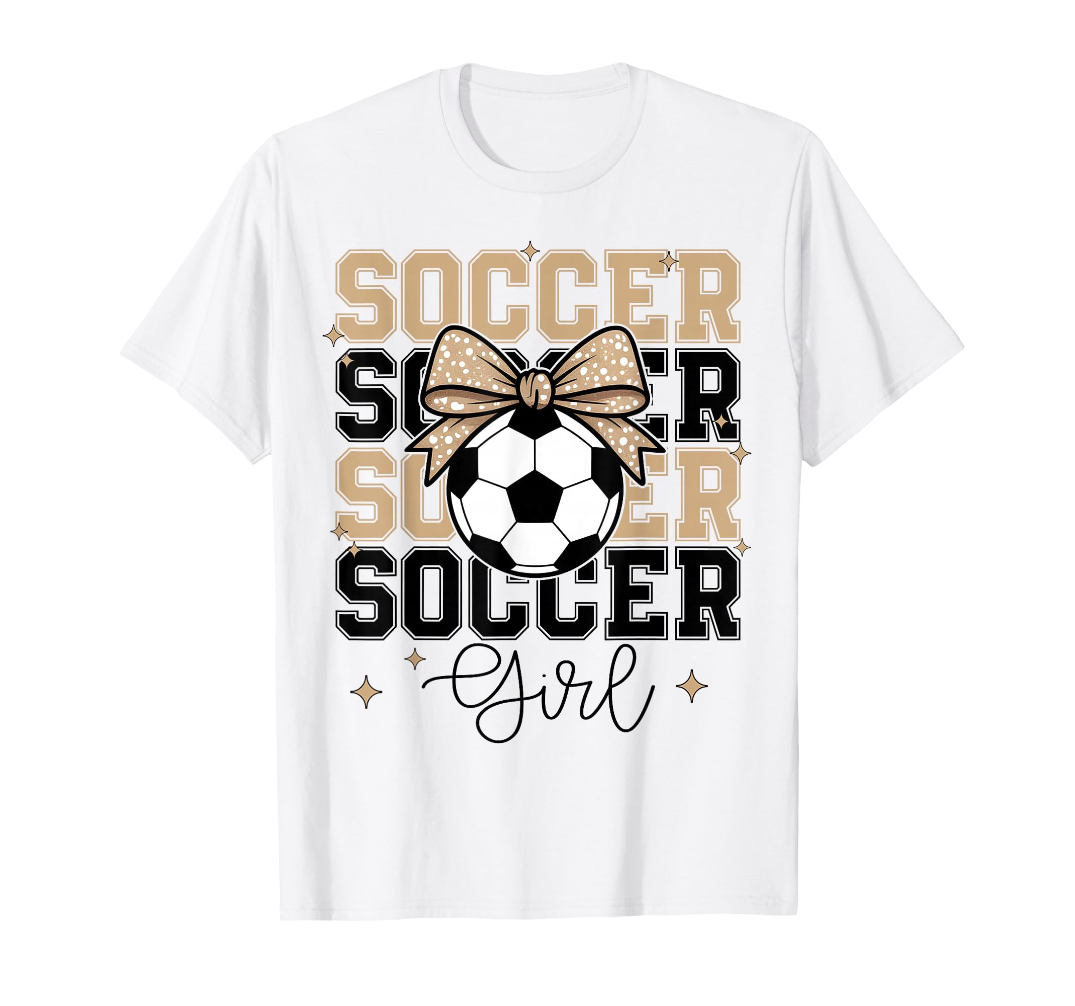 Groovy Soccer Coquette Bow Soccer T-Shirt - Casual Everyday Wear Unisex - T-Shirt, Sweatshirt, Hoodie