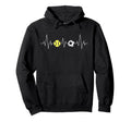 Soccer Softball Heartbeat Funny Sport Hoodie - Novelty Apparel Unisex - T-Shirt, Sweatshirt, Hoodie