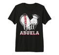 Ball Abuela Baseball Soccer Heart Abuela T-Shirt - Unique Graphic Unisex - T-Shirt, Sweatshirt, Hoodie