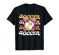 Groovy Soccer Coquette Bow Soccer T-Shirt - Custom Art Print Men Women - T-Shirt, Sweatshirt, Hoodie