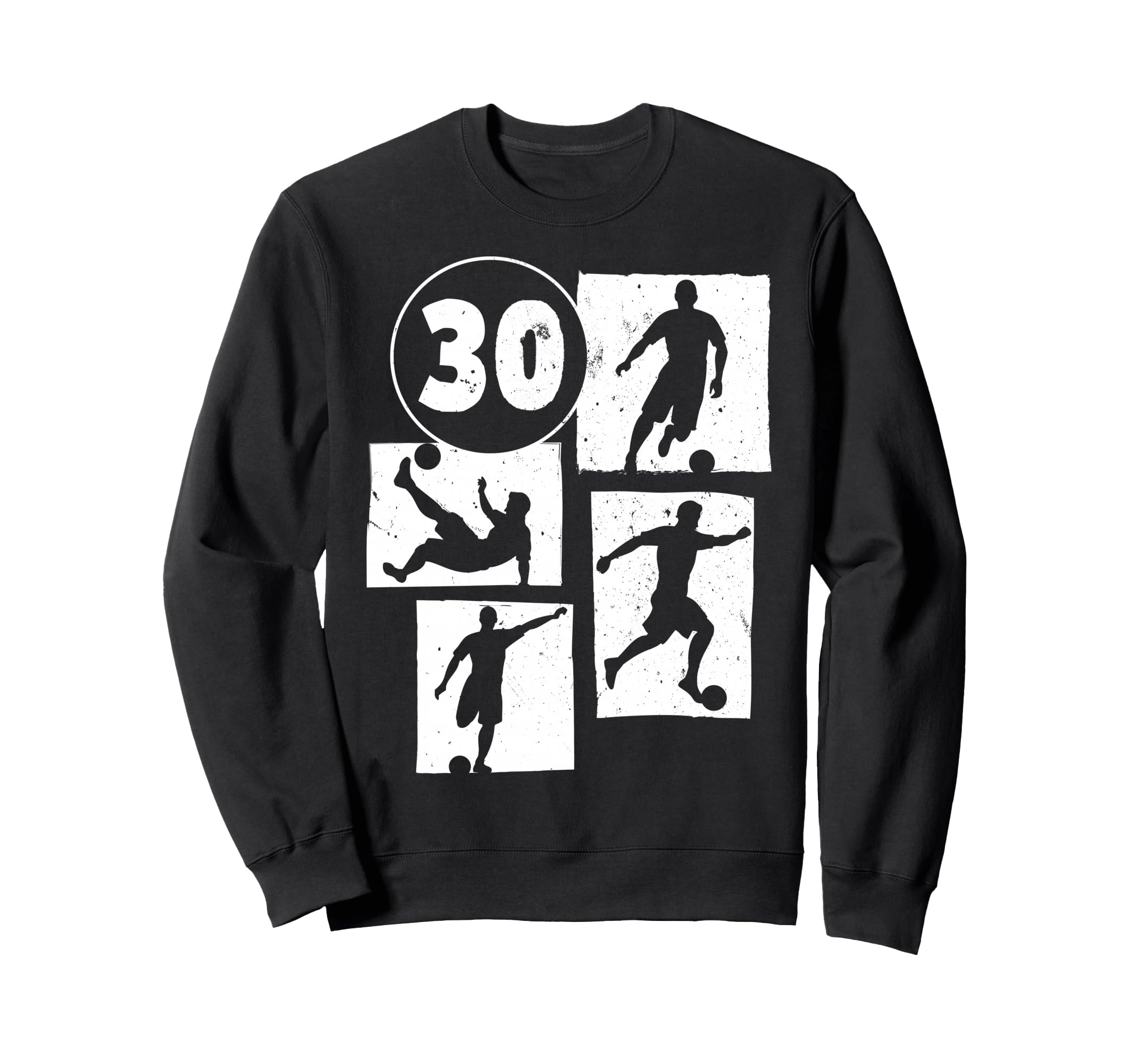 30Th Birthday Soccer Player Football Sweatshirt - Minimalist Print Unisex - T-Shirt, Sweatshirt, Hoodie